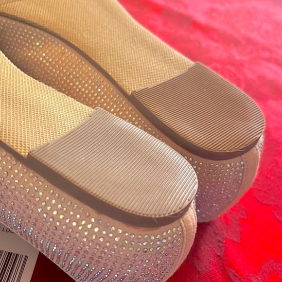 Brand New Sugar Iridescent Beaded Pointed Toe Slip On Flats Dressy Loafers - Picture 14 of 15